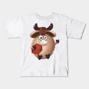 New year bull Kids T-Shirt